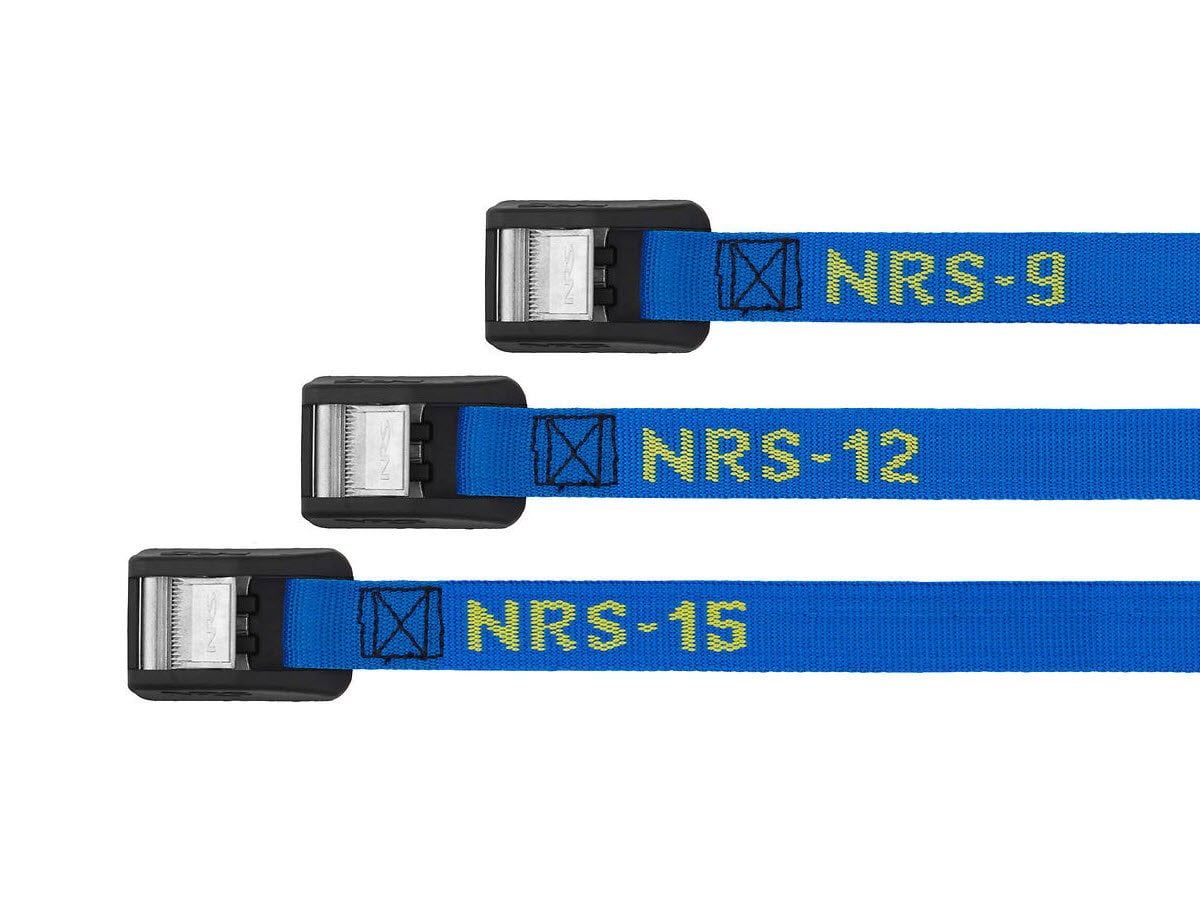 NRS Buckle Bumper Straps - Iconic Blue / 15' Pair