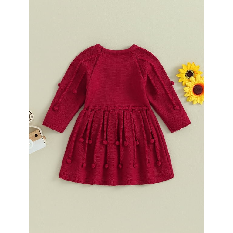 Red sweater sale dress baby