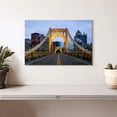 thumbnail image 2 of Elephant Stock Roberto Clemente Bridge Wall Art - Horizontal Canvas Wall Art - Living Room Wall Decor - Transportation Canvas - Gray And Orange Decor - 12" x 8", 2 of 8