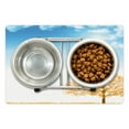 thumbnail image 1 of Autumn Pet Mat for Food and Water, Maple Tree in the Fall Sun with Warm Colored Foliage Pastoral Landscape, Non-Slip Rubber Mat for Dogs and Cats, 18" X 12", by Ambesonne, 1 of 2