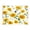 Daisies and Bees Pattern, variant on Acrylic Tray Clear Serving Tray Rectangle Decorative Tray with Cut Handle Colorful Daisies and Butterflies