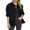 Black, variant on HomeDM Women's Denim Jacket Button Down Long Sleeve Loose Fit Jean Coat with Pockets, Black