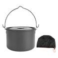 thumbnail image 2 of Pot Suspendu de Camping, Résistant à la Chaleur Pot de Cuisson Suspendu en Alliage d'Aluminium pour Extérieur, 2 of 7