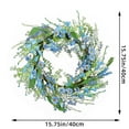 thumbnail image 3 of Spring Wreath with Spring Garland,16 Inch Spring Summer Flower Wreaths Floral Garland Spring Wreaths for Front Door and Garland for Home Decor Season Celebration, 3 of 8