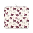 thumbnail image 2 of Heart Raspberry Flower Drying Dish Mat Quick Drying Absorbent Soft Durable for Kitchen 16" x 18", 2 of 10