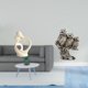 thumbnail image 2 of Escultura Artística De Resina De Una Pareja De Búhos, Figura Decorativa Para Escritorio, Armario O Decoración Del Hogar. Ideal Como Regalo De Aniversario. Colección Moderna De Estatuas De, 2 of 8