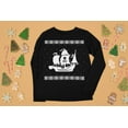 thumbnail image 5 of Old Glory Mens Big Pirate Ship Ugly Christmas Sweater Long Sleeve T Shirt, 5 of 6