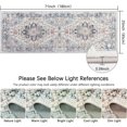 thumbnail image 2 of Vintage Area Rug x Washable Living Room Rug Indoor Print Accent Rugs for Bedroom Distressed Thin Throw Rugs Carpet for Living Room Kitchen Entryway, 2 of 7