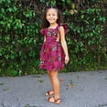thumbnail image 2 of Cathalem Baby Girl 1st Birthday Dress Dress 16Y Style Kids Toddler Girls Ankara Traditional Birthday Dresses for Eight Year Old Dress Purple 3-4 Years, 2 of 5