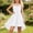 3White17, variant on CAIVO Kids Girls Sleeveless Satin Party Dress With Mesh Bow Belt Formal Occasion Girl Dress Elegant Length Gown For Special Events O-Neck Adorable Dresses