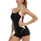 thumbnail image 4 of Traje de baño deportivo para mujer Traje de baño sin espalda cómodo con bloqueo de color conservador OAVQHLG3B Store  lin121212, 4 of 4