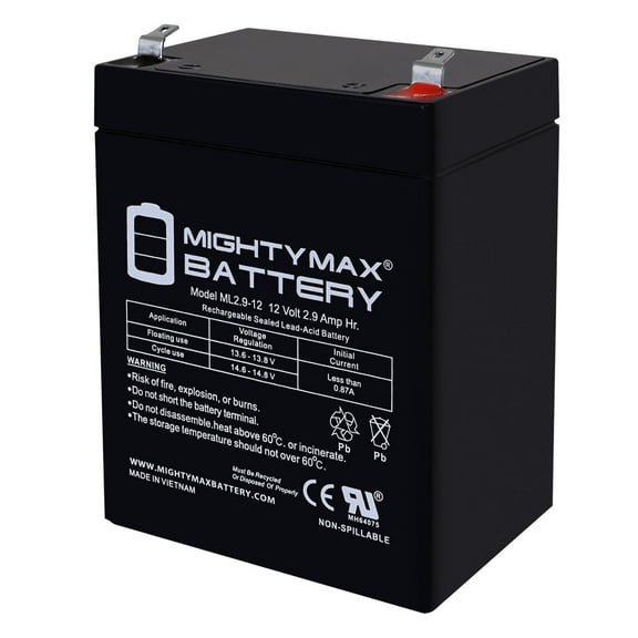 12V 2.9AH F1 SLA Replacement Battery Compatible With Troy-Bilt 34323C Lawn Mower
