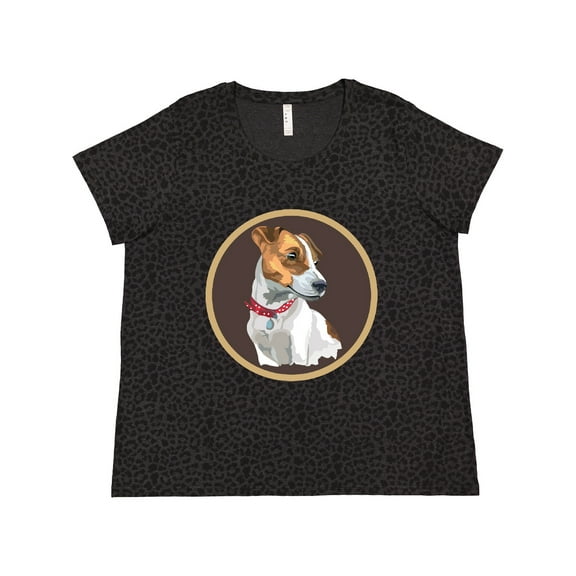 Inktastic Jack Russell Terrier Dog Art Women's Plus Size T-Shirt