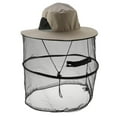 thumbnail image 1 of Sombrero de máscara antis para exteriores con protección facial de malla de red para la cabeza, pesca mi Cola Sombrero al aire libre del cubo de la pesca, 1 of 8