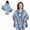 Blue, variant on MecTo Wearable Blanket -Drape and Go No Sleeves- Lightweight Warm Wrap Shawl - Lap Blanket -Christmas Gift for Grandma and Mom