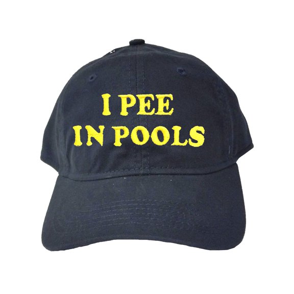 Adult I Pee In Pools Embroidered Deluxe Dad Hat