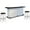 Cottage White, variant on Home Bar and Swivel Bar Stools in Vintage Mocha 3 Piece Set