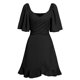 thumbnail image 1 of Vestido de cóctel sin mangas ajustado para mujer - Vestido de fiesta ajustado cruzado, largo hasta la rodilla, material de poliéster, ideal para fiestas de verano/otoño, lavado a mano, 1 of 8