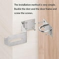 thumbnail image 5 of Floleo Clearance Right Angle Turn Door Lock Hasp, Stainless Steel Security Lock, Extra Thick 90 Degree Turn Style, Heavy Duty with Screws, Ideal for Home and Office, 5 of 6