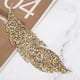 thumbnail image 4 of 5 uds hojas patrón diamantes de imitación adhesivo DIY ropa teléfono decoración accesorios oro, 4 of 9