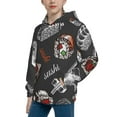 thumbnail image 2 of Kll Unisex Kids Boys Girls Hooded Pocket Pullover Hoodies-Japanese Sushi Hashi, 2 of 9