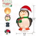 thumbnail image 3 of Penguin Christmas Decorations, Indoor Outdoor Christmas Decorations, 30 Inch Pop Up Lighted Penguin,Collapsible Christmas Decorations Outdoor Yard Holiday Decor, 3 of 8