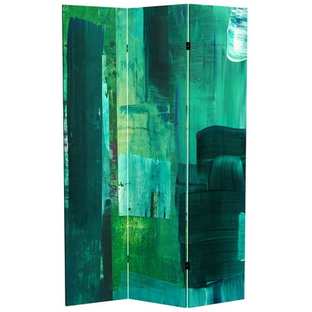 Oriental Furniture 6 ft. Tall Undersea Canvas Room Divider - 3 Panel
