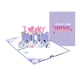 thumbnail image 1 of Tarjeta de bendición para el Día de la Madre, elegante caja de tarjetas 3D de cumpleaños, adorno de feliz cumpleaños Púrpura, 1 of 9