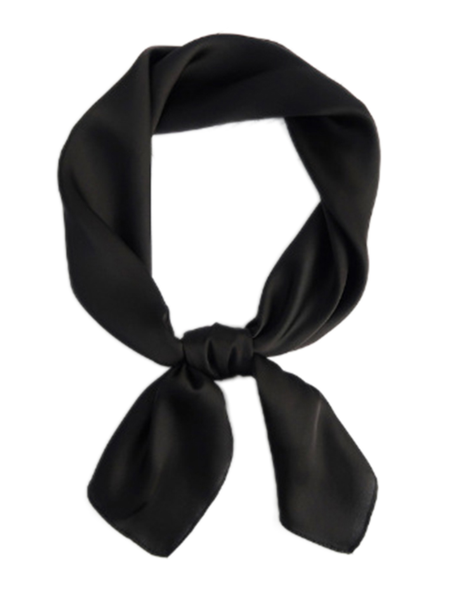 Capreze Women Square Neck Scarf Elegant Small Square Silk Like