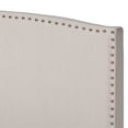 thumbnail image 4 of Baxton Studio Morgan Full Size Beige Fabric Upholstered Panel Bed, 4 of 10