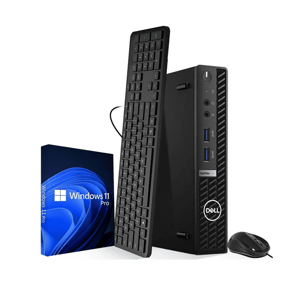 Restored Dell OptiPlex 7010 Micro Desktop Computer – Intel Core i5-13th Gen – 16GB DDR4 RAM – 512GB SSD – Intel UHD Graphics 770 - Built-in WiFi   Keyboard & Mouse –Windows 11 Pro (Refurbished)