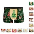 thumbnail image 5 of Yuncity Mens Christmas Briefs Underwear Xmas Animal Underpants Boxers Briefs For Men Funny Light Yellow L, 5 of 6