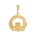 thumbnail image 3 of 14K Gold Claddagh Pendant, 3 of 4