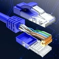 thumbnail image 4 of Cat 6 Ethernet Cable 25 Ft, 100% Pure Copper, Cat6 Cable (10 Pack) LAN Cable, Internet Cable, Patch Cable and Network Cable - UTP (Blue) 25 Feet, 4 of 7