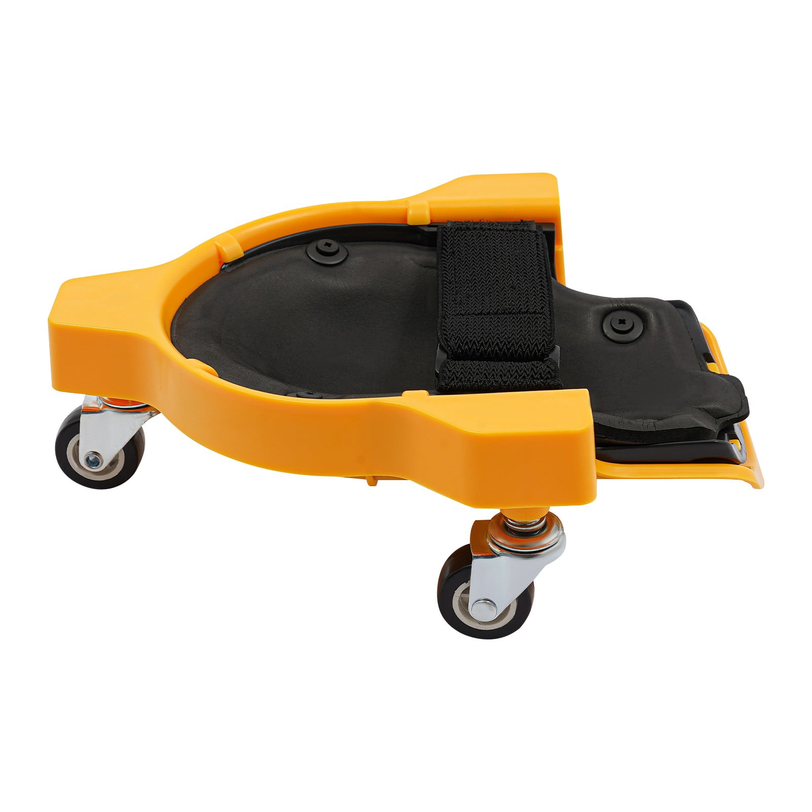 Rolling Knee Pads with Wheels, 2 Pack Knee Creeper Pads with 360° Swivel Casters, Cushioned Mobile Kneeling Pads for Flooring, Tile Work, Gardening, Auto Repair, Construction & Cleaning, Yellow