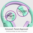 thumbnail image 4 of 2 Pack Multicolor MEE audio KidJamz KJ45BT Safe Listening Bluetooth Wireless Headphones for Boys and Girls / Kids / Students / School / Library / Classroom with Volume-Limiting Technology, 4 of 8