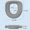 Toilet Seat Riser Adds 3 Inch of Height to Toilet with 300 Pound