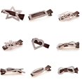 thumbnail image 1 of Ruihfas - 9 pinzas para el pelo para mujeres y niñas, con diamantes de imitación y cristales, pasador de pico de pato, horquilla para el pelo, clip Concorde, varios patrones (tono dorado), 1 of 1