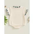 thumbnail image 4 of Qmyliery Baby Girls Rompers Camouflage Duck Embroidery Round Neck Short Sleeve Infant Bodysuits Jumpsuits 3 6 12 18 Months, 4 of 8