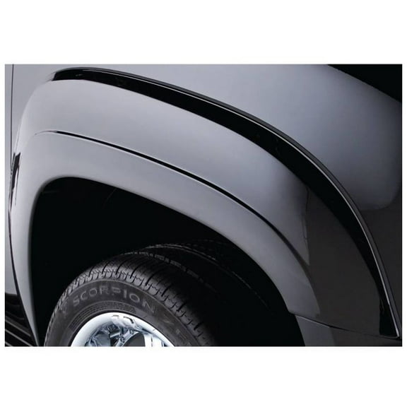 Bushwacker by RealTruck OE Style Factory Front Fender Flares | 2-Piece Set, Black, Smooth Finish | 40063-02 | Compatible with 2007-2014 Suburban 1500, 2500 & Tahoe (Excludes LTZ); 2007-2013 Avalanche