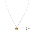 thumbnail image 4 of SuperJeweler 1 1/2 Carat Citrine Necklace In Sterling Silver, 8MM, 18 Inches For Women, 4 of 5