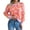 Orange, variant on Women's Knit Pullover Sweater Long Sleeve Crew Neck Star Print Oversized Knit Casual Tops Comfortable Winter Wear