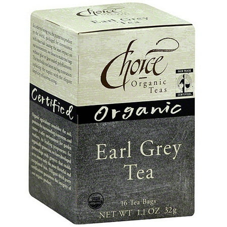 Choice Organic Teas Earl Gray Tea Organic, 16BG (Pack de 6)