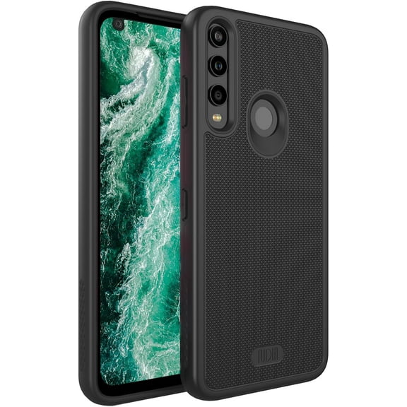 TUDIA MergeGrip Orbic Myra 5G UW Phone Case Dual Layer Heavy Duty Cover - Matte Black