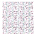 thumbnail image 2 of Ambesonne Music Note Shower Curtain, Colorful Treble Clefs, 69"Wx70"L, Raspberry and Violet Blue, 2 of 4