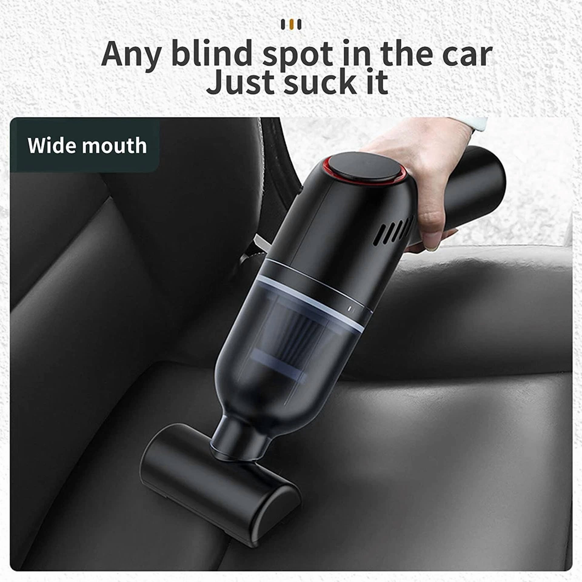 CIRCLE- Mini Handheld Car Vacuum Cleaner Cordless W/Brushless Motor Keyboard Air Duster