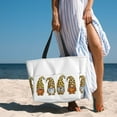 thumbnail image 5 of Defioc Leopard Gnomes Pattern Beach Bag for Women - Large Beach Tote Bag Waterproof Sandproof Swim Pool Bag Everyday Bag Handbags with Zipper, 5 of 6