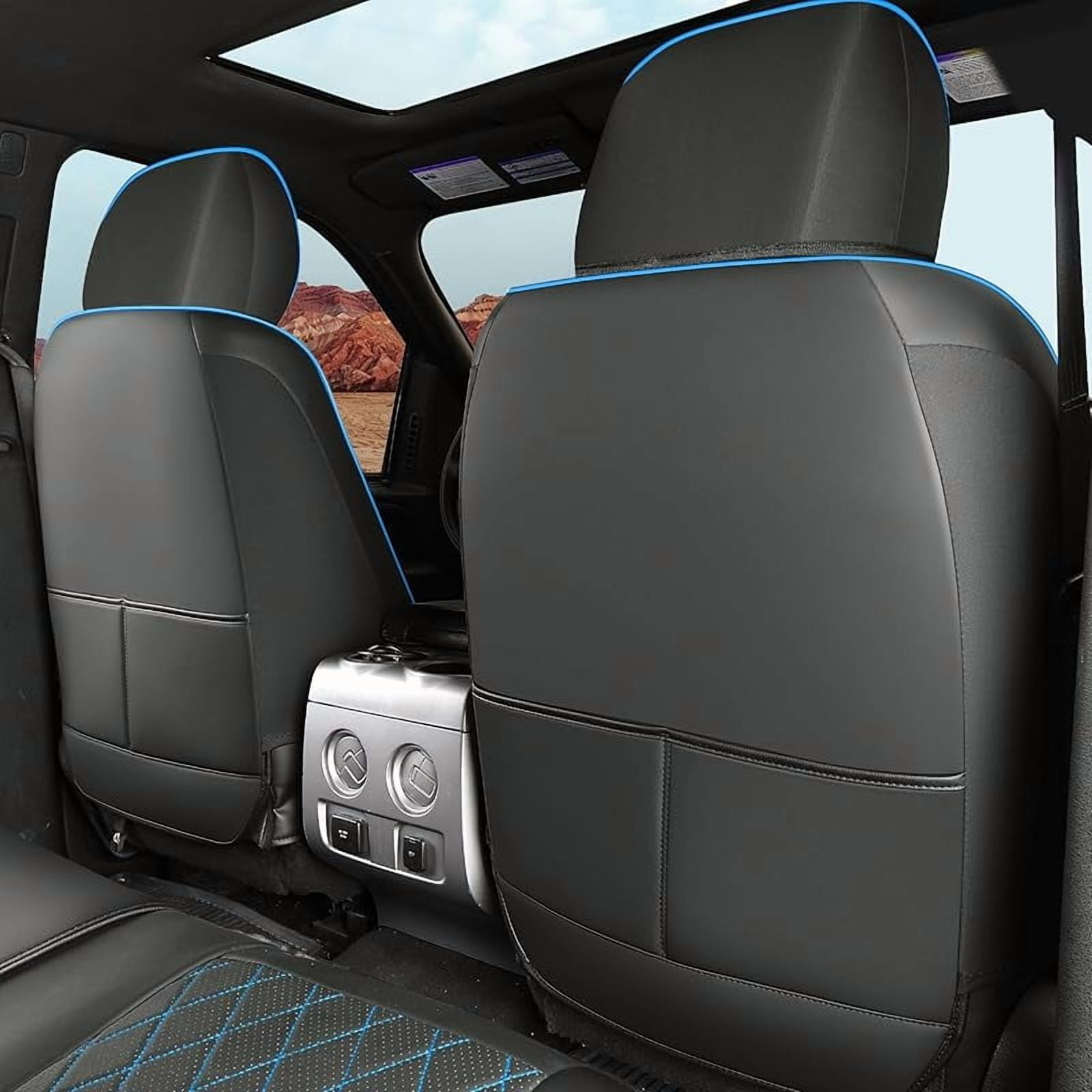 Seat Covers for 2009-2025 Ford F150 SuperCrew & 2017-2025 F250/F350/F450 Super Duty Crew Cab Pickup XL XLT Lariat King Ranch | Custom-Fit Front Seat Covers(Beige)