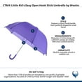 thumbnail image 4 of CTM Little Kid's Easy Open Hook Stick Umbrella by Wootie, 4 of 4