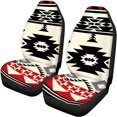 thumbnail image 5 of Pzuqiu Car Front Seat Covers Easy Installation Polyester, Compatible with Automotive Vehicle SUV Seats, for Truck Trucks, Geometric Pattern, 5 of 10